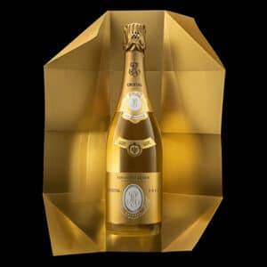 Cristal 2015 (cofanetto) - Champagne Brut 75cl su fondo nero