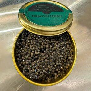 Caviale Imperial Osetra aperto Caviar Milan